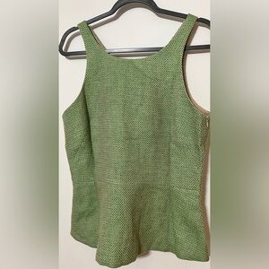 Green Banana Republic peplum tank top